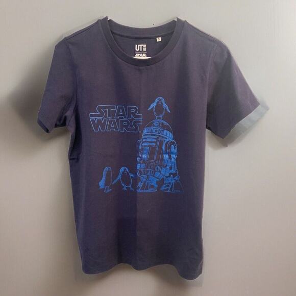 Uniqlo Other - Uniqlo Lucas Films Star Wars t shirt youth Medium Navy The Last Jedi